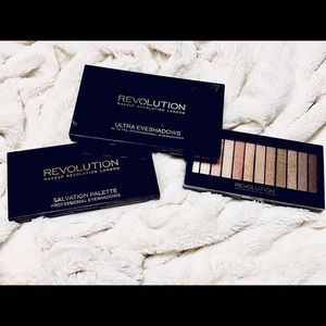 (3) Makeup Revolution eyeshadow palettes